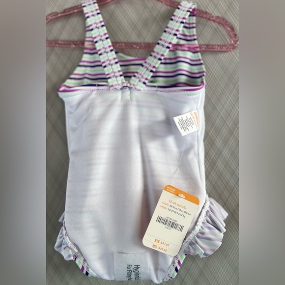 Gymboree - Striped Pineapple Swimsuit (Size 12-18m) - Picture 3 of 4